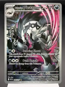 Galarian Obstagoon 245/217 - Illustration Rare - Ascended Heroes Pokemon MINT - Image 1