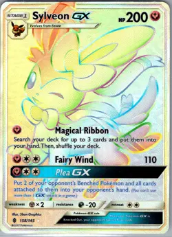 Sylveon GX 158/145 SM - Guardians Rising - Pokemon Card - NM - Image 1