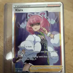 Pokemon Card TCG - Klara SWSH302 Full Art Trainer Sword & Shield Promo Near Mint - Image 1