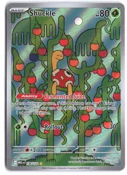 Shuckle 136/132 Illustration Rare Mega Evolution Pokemon - Image 1