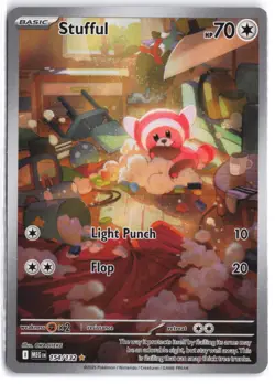 Stufful 154/132 Illustration Rare Mega Evolution Pokemon NM - Image 1