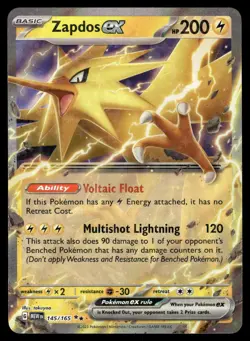 Zapdos ex 145/165 Double Rare 151 Pokemon Near Mint - Image 1