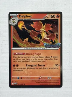 Pokemon Chaos Rising Delphox 013/086 Holo Stamped Promo - Image 1