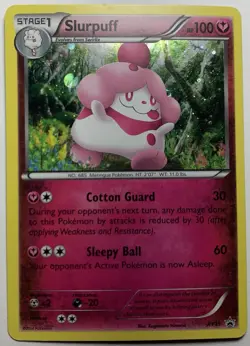 Pokemon TCG - Holo Slurpuff - XY15 - XY Black Star Promo - Moderately Played - Image 1