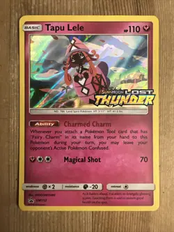Tapu Lele SM152 Prerelease Promo HOLO RARE Lost Thunder Pokemon NM 2018 - Image 1