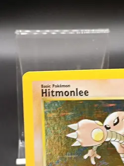 HITMONLEE Fossil Unlimited Holo 7/62 Pokemon Card A02 - Image 3