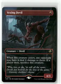 Vexing Devil Borderless Innistrad Remastered MTG NM - Image 1
