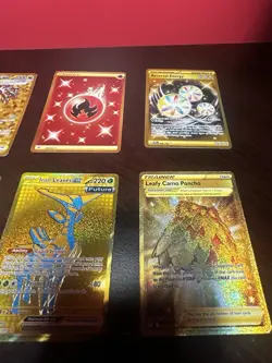 Pokemon Card Lot: 8 GOLD POKEMON CARD LOT LP-NM ENLGISH - Image 3