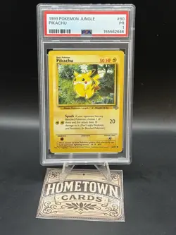 1999 Pokemon Jungle - Pikachu 60/64 1st Edition - PSA 1 - Image 1