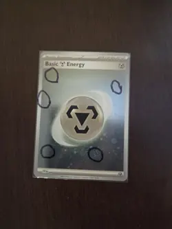 🌀5 SWIRLS! Pokemon 151 METAL Energy Swirl Cosmos Holo Foil 008 - Image 1