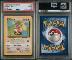Pokemon Wotc Tcg 2000 Base Set 2 Farfetched PSA 9 - Image 3