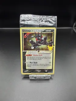Greninja Gold Star Sealed SWSH144 2021 Celebrations Pokemon Black Star Promo - Image 1