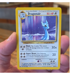 Pokemon TCG Dragonair 18/102 Base Set Rare Unlimited Regular English 80 HP 1999 - Image 1