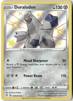 Duraludon, Pokemon Shining Fates: Shiny Vault Shiny Holo Rare, SV092/SV122 NM - Image 1