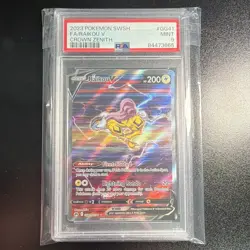 Pokemon Raikou V GG41/GG70 Crown Zenith Galarian Gallery Holo PSA 9 - Image 1