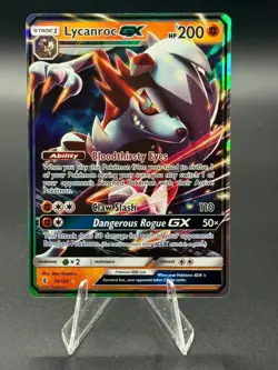 Pokemon SM - Guardians Rising Lycanroc GX 74/145 NM - Image 1