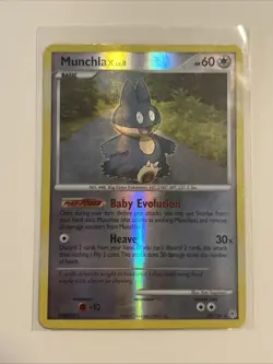 Pokemon TCG Munchlax 33/130 Diamond and Pearl Reverse Holo Card - Image 1