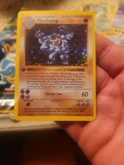 Mint Condition Machamp Pokemon 8/102 #68 1st edition - Image 1