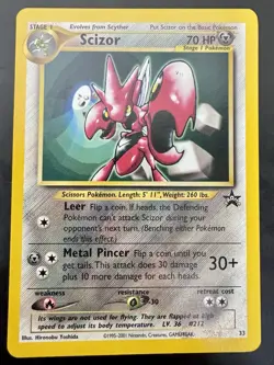 🔥 Pokemon Scizor 33 WOTC Promo Vintage 🔥 - Image 1