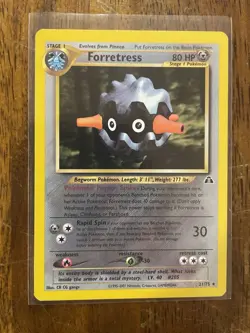 Pokemon TCG Forretress Neo Discovery 21/75 Unlimited Rare Card Non Holo - Image 1