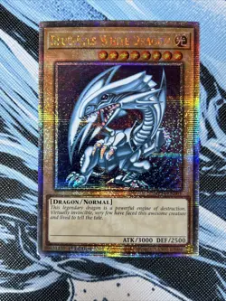 QCR Blue-Eyes White Dragon Quarter Century Secret Rare Yugioh NM TCG MP24-EN001 - Image 2