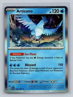 Articuno Holo NM 144/165 Scarlet & Violet 151 Pokemon Card - Image 1