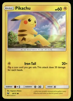 Pikachu - 28/73 (Water Web Holo) Miscellaneous Cards & Products 028/073 Pokemon - Image 1