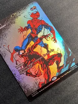 Terminate Borderless Foil M 0040 Spider-Man Carnage Marvel MAR MTG NM+ - Image 3