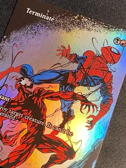 Terminate Borderless Foil M 0040 Spider-Man Carnage Marvel MAR MTG NM+ - Image 4