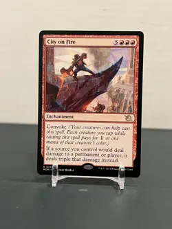 City on Fire 135 Rare March of the Machine Magic: The Gathering NM - Image 1