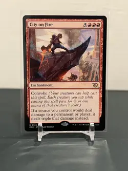 City on Fire 135 Rare March of the Machine Magic: The Gathering NM - Image 3
