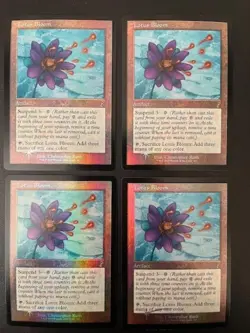MTG- Lotus Bloom x4 - Retro Border Promo FOIL - Image 1