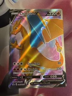 Charizard V SWSH050 SWSH: Sword & Shield Promo Card Full Art NM - Image 1