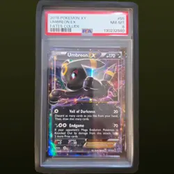 2016 POKEMON XY FATES COLLIDE #55 UMBREON EX PSA 8 - Image 1