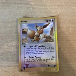Pokemon Eevee 63/100 Reverse Holo EX Sandstorm NM/M - Image 1
