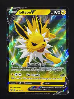 Pokemon Jolteon V SWSH151 Sword & Shield Holo Black Star Promo NM - Image 1