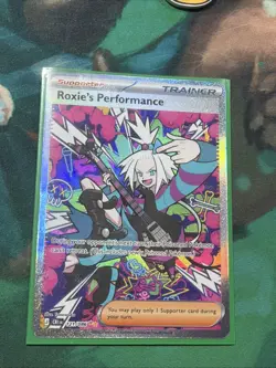 Roxie’s Performance SIR 121/086 Chaos Rising Pokemon TCG **PACK FRESH** - Image 1