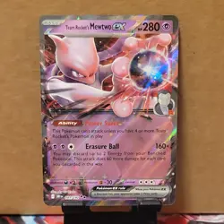 Pokemon Team Rocket's Mewtwo EX Sv10: Destined Rivals 081/182 280 HP Full Art H… - Image 1