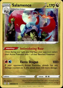Salamence 109/203 Holo Rare Evolving Skies Pokemon Holo Lightly Played - Image 1