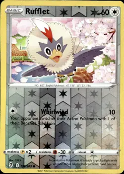Rufflet 136/203 Common Evolving Skies Pokemon Reverse Holo Lightly Played - Image 1