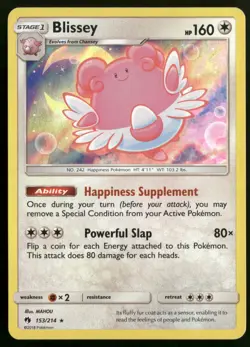 Blissey 153/214 SM - Lost Thunder Pokemon TCG - Image 1