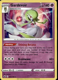 Gardevoir 061/198 Holo Rare Chilling Reign Pokemon Holo Lightly Played - Image 1