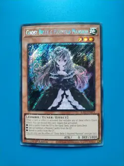 Near Mint Yugioh Ghost Belle & Haunted Mansion - RA01-EN011 Platinum Secret Rare - Image 1