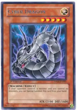 1x (EX) Cyber Dragon - DP04-EN001 - Rare - 1st Edition YuGiOh - Image 1