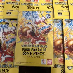 One Piece Adventure on Kamis Island 19 Sleeved Booster Packs 1 Dbl Pack Set 10 - Image 2