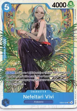 ONE PIECE Nefeltari Vivi (024) #EB03-024 Foil EB One Piece Heroines Edition NM - Image 1