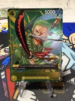 One Piece Roronoa Zoro Championship Event Pack 2024 CS Stamp English Promo P-042 - Image 1