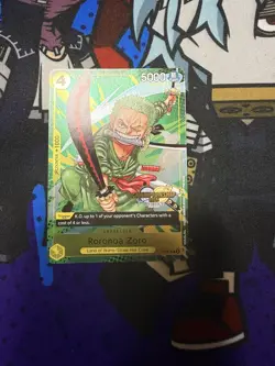 One Piece Roronoa Zoro Championship Event Pack 2024 CS Stamp English Promo P-042 - Image 3