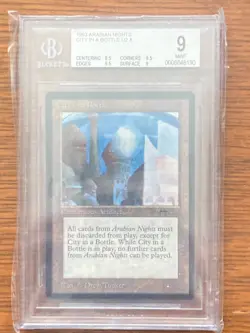City in a Bottle - Arabian Nights BGS 9 - Magic the Gathering MTG - Free ship! - Image 1