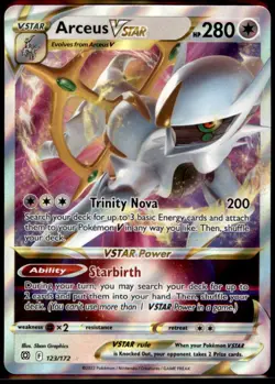 Pokemon TCG - Arceus VSTAR Ultra Rare SWSH09: Brilliant Stars 123/172 NM - Image 1